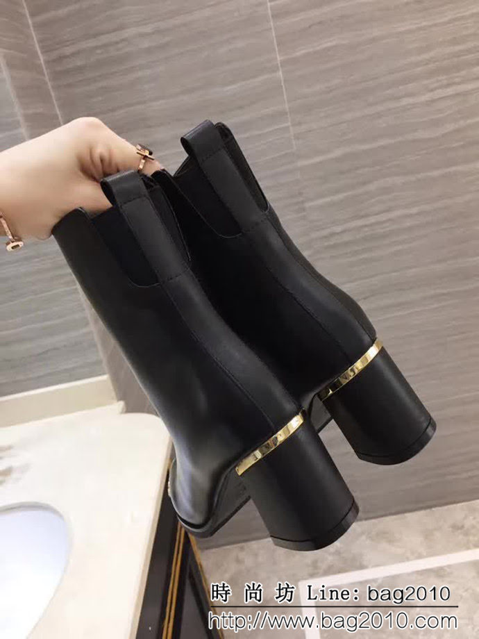 CHANEL香奈兒 明星同款 經典款 粒面牛皮女靴 QZS2593